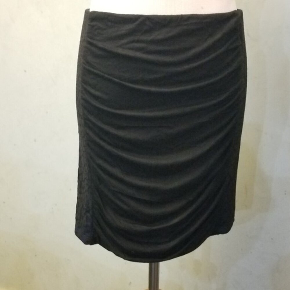 Aqua lace and blue sides mini skirt women's size Small (T9) - Picture 2 of 4